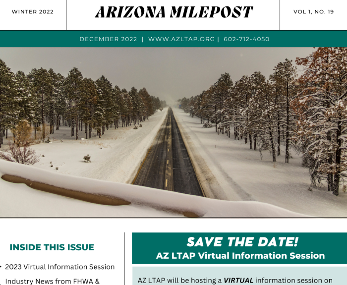 AZ Milepost Winter 2022